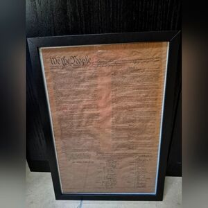 Framed Copy of the United States Constitution